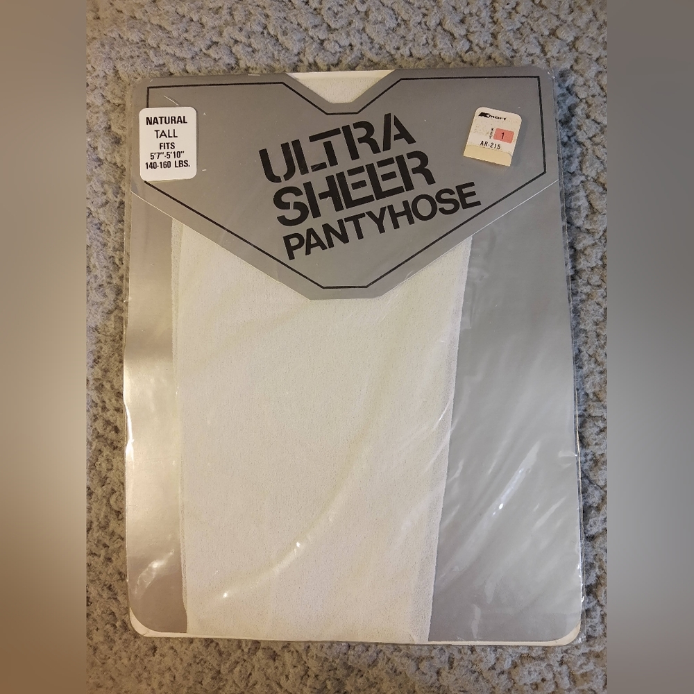 COPY - Vintage New Ultra Sheer Pantyhose. Natural Tall 5'7"-5'10". 140-160 lbs.